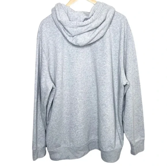 Levis Womens XXL Gray Pink Batwing Logo Graphic Pullover Hoodie Sweatshirt 38797 - Picture 4 of 8